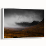 Moody Rustic Landscape Wall Art - Dramatic Farmhouse Decor Piece