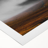 Moody Rustic Landscape Wall Art - Dramatic Farmhouse Decor Piece