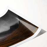 Moody Rustic Landscape Wall Art - Dramatic Farmhouse Decor Piece