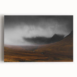 Moody Rustic Landscape Wall Art - Dramatic Farmhouse Decor Piece