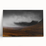 Moody Rustic Landscape Wall Art - Dramatic Farmhouse Decor Piece