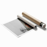 Rustic Wall Art of Highland Cow in Scenic Landscape | Farmhouse Decor