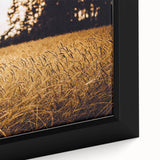 Golden Wheat Field Rustic Wall Art - Farmhouse Nature Decor for Homes