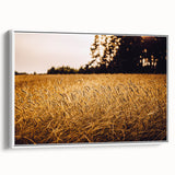 Golden Wheat Field Rustic Wall Art - Farmhouse Nature Decor for Homes