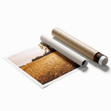 Golden Wheat Field Rustic Wall Art - Farmhouse Nature Decor for Homes