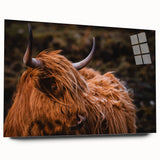 Highland Cow Rustic Wall Art - Farmhouse Decor for Cozy Countryside Homes