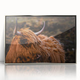 Highland Cow Rustic Wall Art - Farmhouse Decor for Cozy Countryside Homes