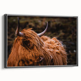 Highland Cow Rustic Wall Art - Farmhouse Decor for Cozy Countryside Homes