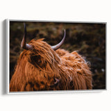 Highland Cow Rustic Wall Art - Farmhouse Decor for Cozy Countryside Homes