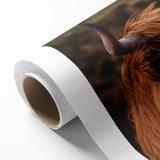 Highland Cow Rustic Wall Art - Farmhouse Decor for Cozy Countryside Homes