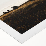 Rustic Cattle Herd Wall Art - Farmhouse Country Landscape Decor