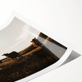 Rustic Cattle Herd Wall Art - Farmhouse Country Landscape Decor