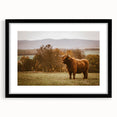 Highland Cow Rustic Wall Art - Farmhouse Nature Decor for Country Homes