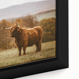 Highland Cow Rustic Wall Art - Farmhouse Nature Decor for Country Homes