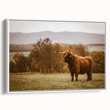 Highland Cow Rustic Wall Art - Farmhouse Nature Decor for Country Homes