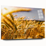 Golden Wheat Field Rustic Wall Art - Farmhouse Decor for Cozy Spaces