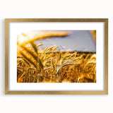 Golden Wheat Field Rustic Wall Art - Farmhouse Decor for Cozy Spaces