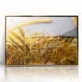 Golden Wheat Field Rustic Wall Art - Farmhouse Decor for Cozy Spaces