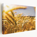Golden Wheat Field Rustic Wall Art - Farmhouse Decor for Cozy Spaces