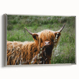 Highland Cow Rustic Wall Art - Cozy Farmhouse Nature Decor for Homes