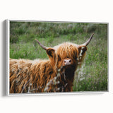 Highland Cow Rustic Wall Art - Cozy Farmhouse Nature Decor for Homes