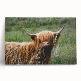 Highland Cow Rustic Wall Art - Cozy Farmhouse Nature Decor for Homes