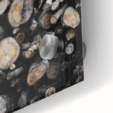 Rustic Wood Stack Wall Art | Farmhouse Decor for Cozy, Natural Spaces