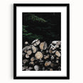 Rustic Wood Stack Wall Art | Farmhouse Decor for Cozy, Natural Spaces