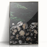 Rustic Wood Stack Wall Art | Farmhouse Decor for Cozy, Natural Spaces