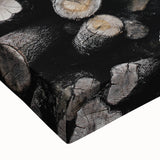 Rustic Wood Stack Wall Art | Farmhouse Decor for Cozy, Natural Spaces