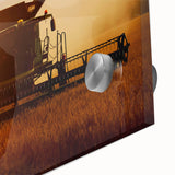Combine Harvester Rustic Wall Art - Farmhouse Country Decor for Homes