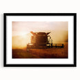 Combine Harvester Rustic Wall Art - Farmhouse Country Decor for Homes