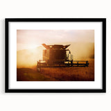 Combine Harvester Rustic Wall Art - Farmhouse Country Decor for Homes