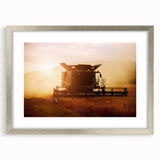 Combine Harvester Rustic Wall Art - Farmhouse Country Decor for Homes