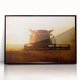 Combine Harvester Rustic Wall Art - Farmhouse Country Decor for Homes