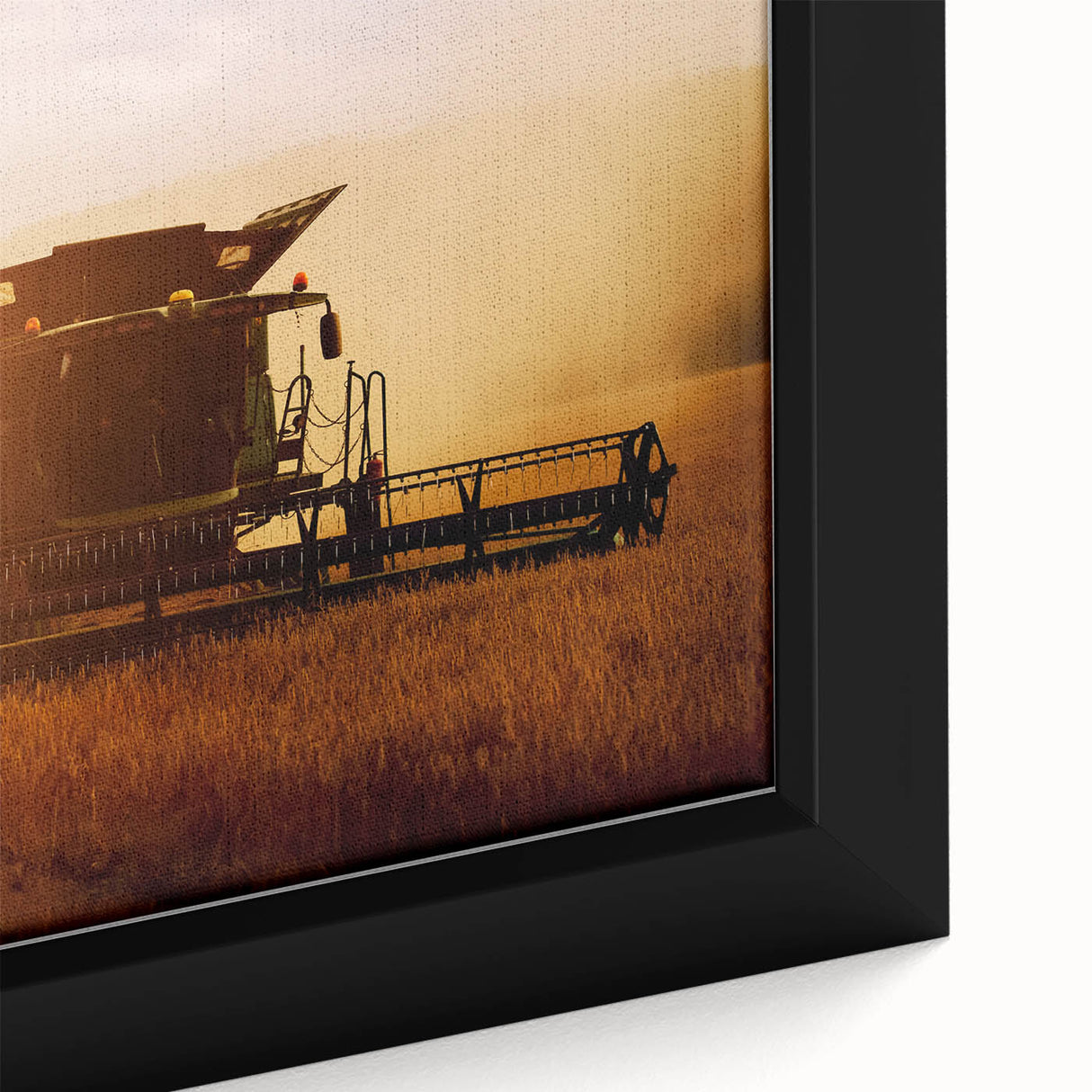 Combine Harvester Rustic Wall Art - Farmhouse Country Decor for Homes