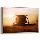 Combine Harvester Rustic Wall Art - Farmhouse Country Decor for Homes