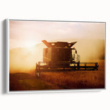 Combine Harvester Rustic Wall Art - Farmhouse Country Decor for Homes