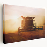 Combine Harvester Rustic Wall Art - Farmhouse Country Decor for Homes
