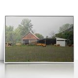 Rustic Barn and Cattle Wall Art - Farmhouse Country Decor for Homes"
