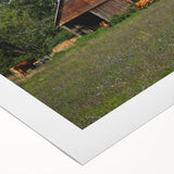 Rustic Barn and Cattle Wall Art - Farmhouse Country Decor for Homes"