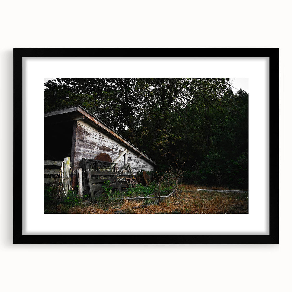 Weathered Barn Rustic Wall Art - Farmhouse Country Decor for Homes