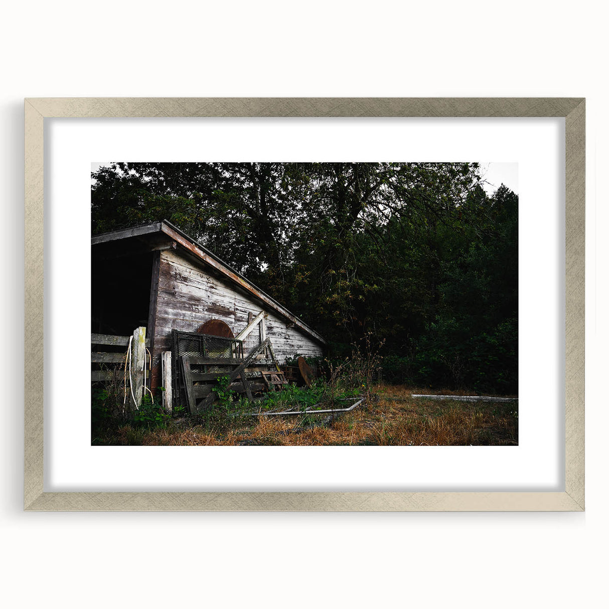Weathered Barn Rustic Wall Art - Farmhouse Country Decor for Homes
