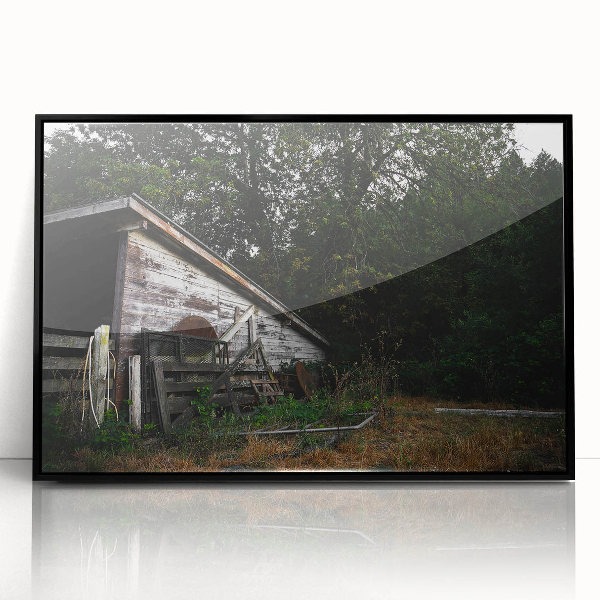 Weathered Barn Rustic Wall Art - Farmhouse Country Decor for Homes