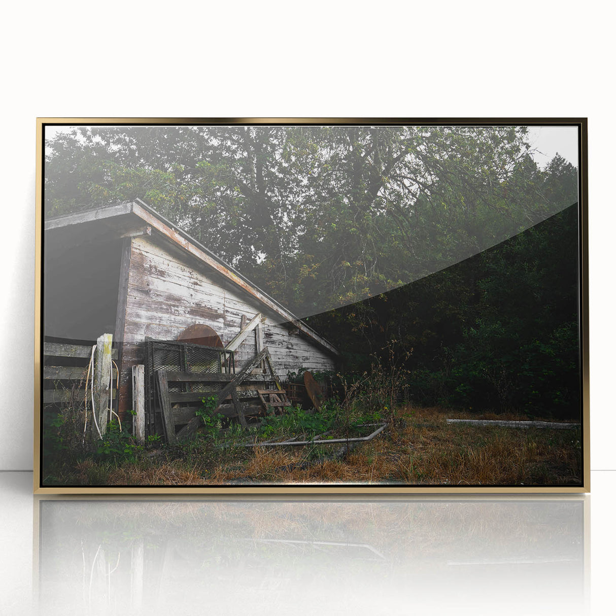 Weathered Barn Rustic Wall Art - Farmhouse Country Decor for Homes
