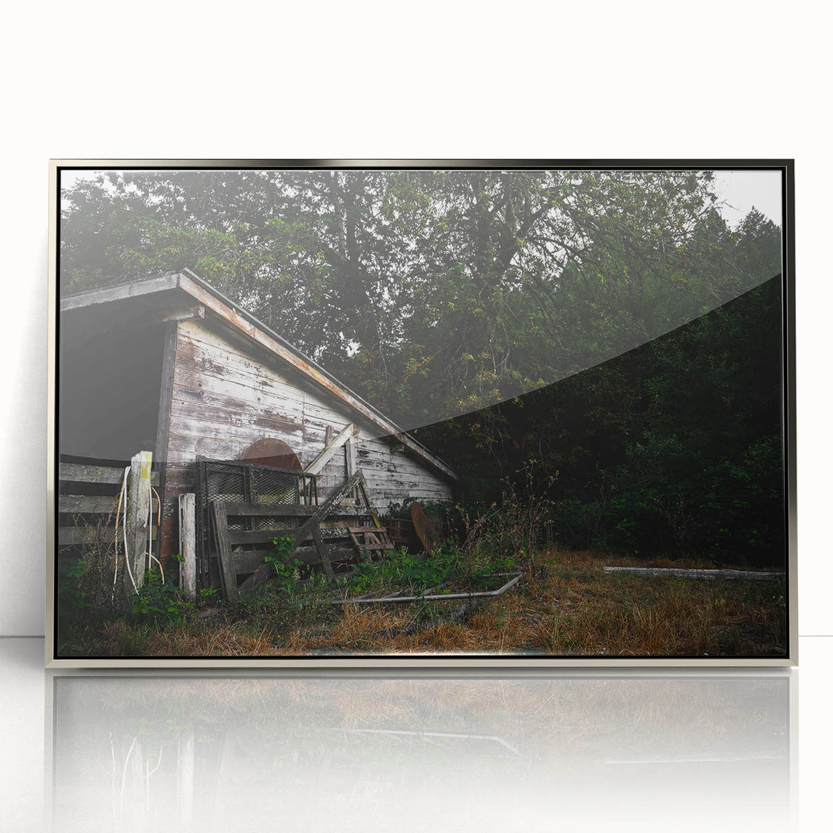 Weathered Barn Rustic Wall Art - Farmhouse Country Decor for Homes