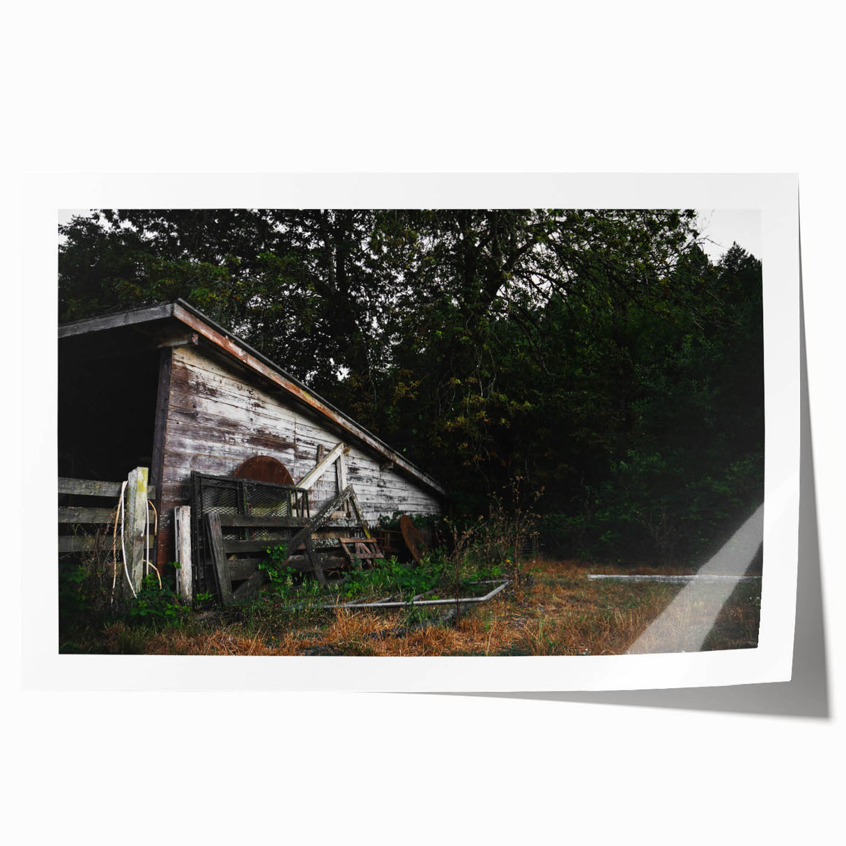 Weathered Barn Rustic Wall Art - Farmhouse Country Decor for Homes