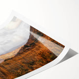 Rustic Fence in Golden Field Wall Art - Farmhouse Country Landscape Decor