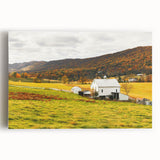 Rustic Farmhouse Barn in Autumn - Vintage Wall Art - Rural Landscape Print