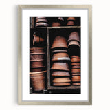 Vintage Clay Pots - Rustic Farmhouse Kitchen Art